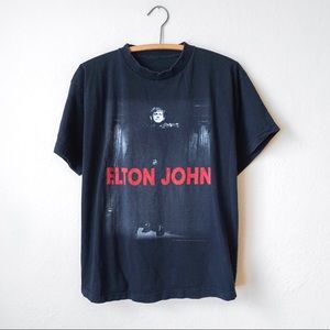 Vintage Elton John 1997 Graphic Band Tee Shirt